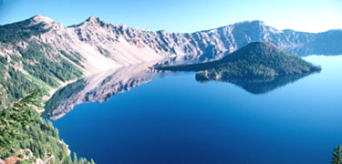 Crater Lake (with Wizard Island)