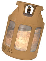 See-through propane tank