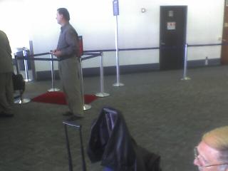 UAL's new red carpet, Gate 70B at LAX